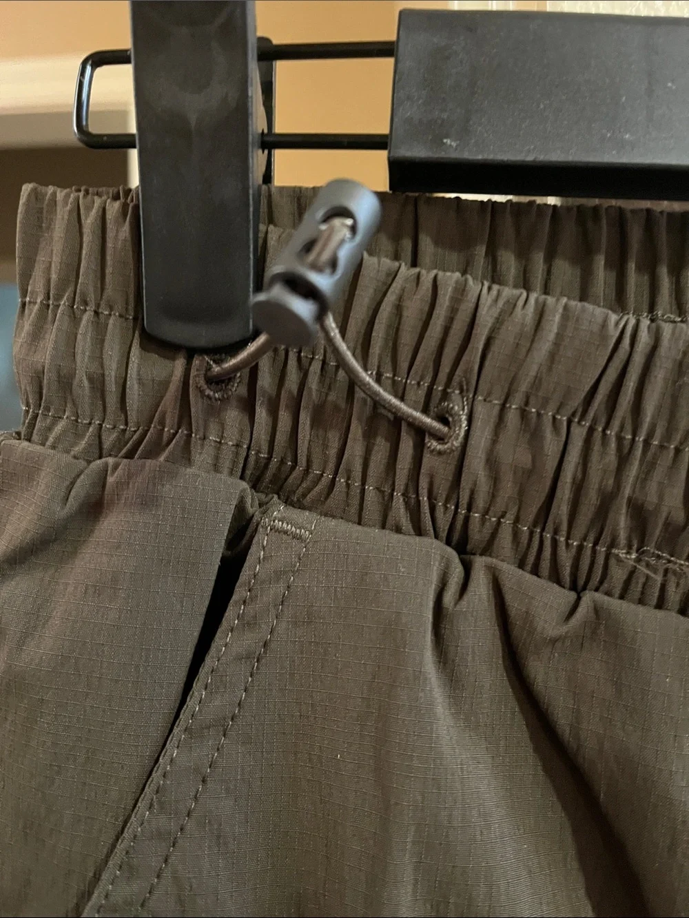 HALARA Olive Green Elastic-Waist cargo Skirt with Drawstring - Picture 5 of 11